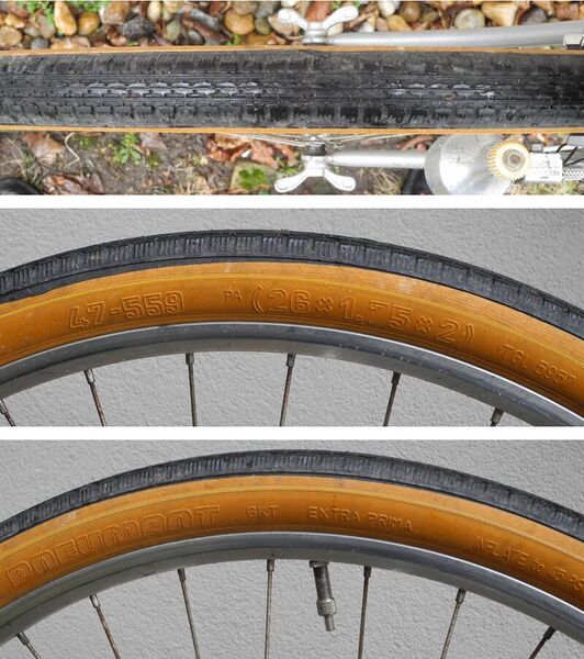 Datei:Pneumant Drahtreifen orange schwarz 26 Zoll .jpg