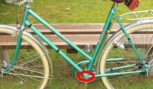 Position der Rahmennummer bei Diamant Rennrädern und Sporträdern (in Fahrtrichtung links oben auf der Tretlagermuffe)