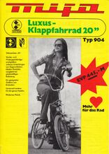 Prospekt (Vorderseite) zum Modell 904, Drucklegung 1978. .