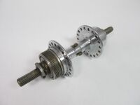 Renak-Nabe (Exportausführung) Zeitraum: 19?? - 19?? Verwendung: Exportartikel Material: Stahl (verchromt) Bemerkungen: Ölerloch in der Mitte der Nabenhülse, verschlossen mit einer Metallspange