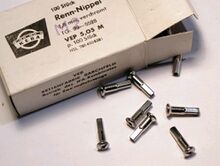 Speichennippel für 1,8mm-Speichen, lange Ausführung, für Rennradfelgen, 70er/80er Jahre