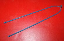 Strebe für Diamant-Fahrräder, Befestigung am Schutzblech mit nur einer Schraube. Zwischen Anfang der 1950er bis Mitte der 1980er Jahre verbaut.