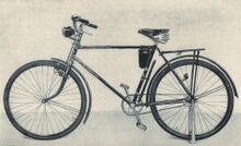 Simson Modell 1a (1953) Foto aus einem Journal zur Leipziger Messe, Juni 1953.