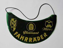 Sonnenblende - Werbeartikel (zusammen mit Möve und Mifa), Ende 1950er Jahre.