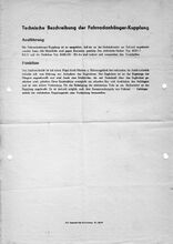 "Technische Beschreibung für Fahrradanhänger Typ "MKH/F" (Rückseite), vrmtl. 1978.