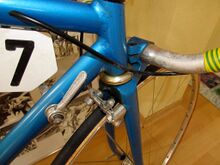 an der Rückseite der Gabel montierte Spezialbremse